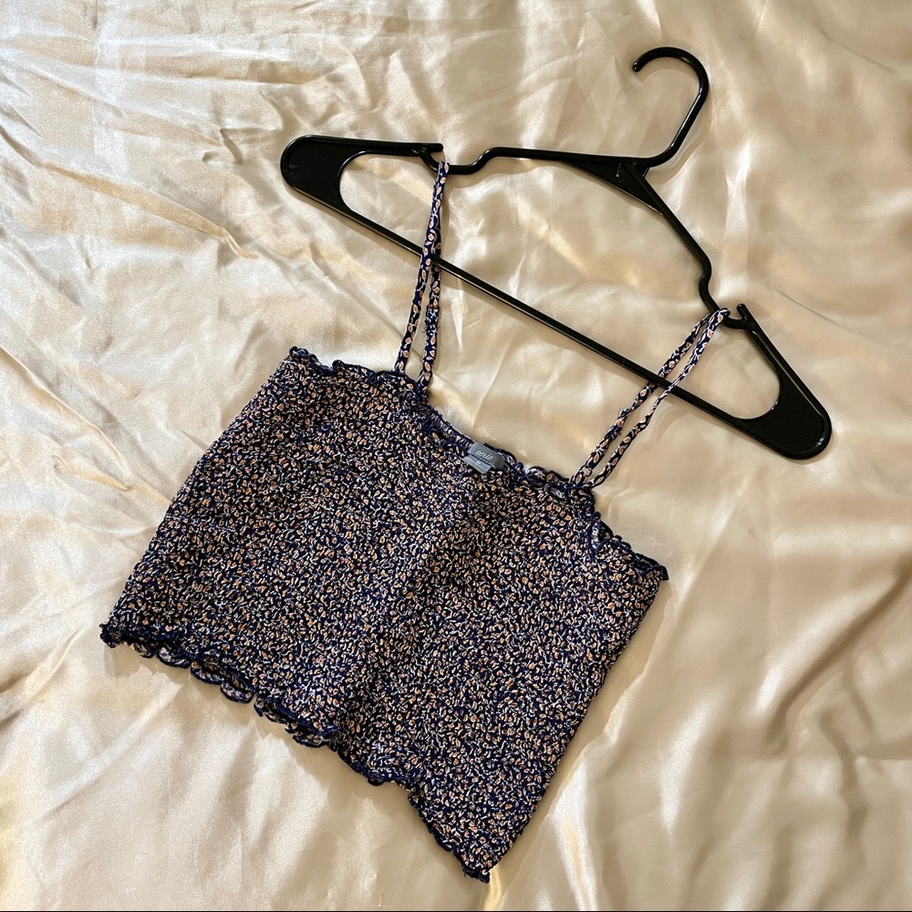 aerie smocked tank top